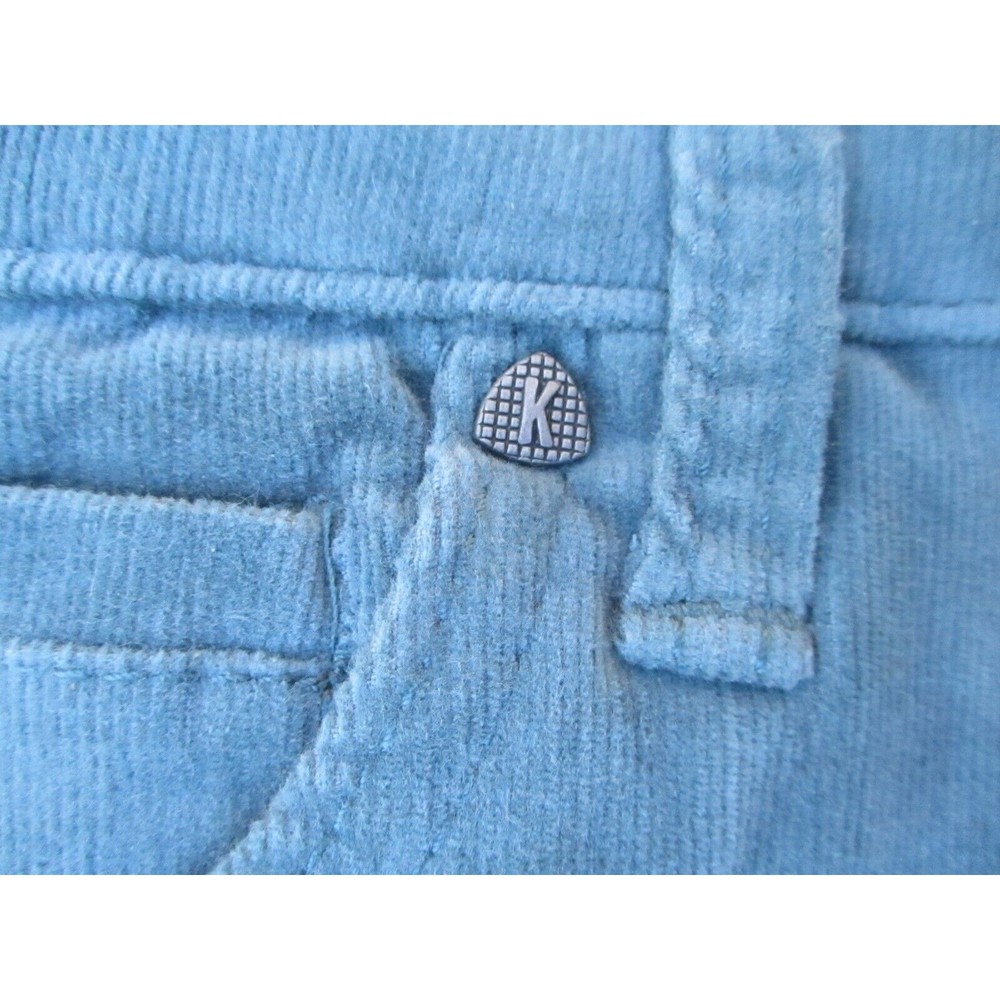 Kut From The Kloth Corduroy Pants Women's Size 12 Diana Skinny Teal Blue New - Picture 7 of 15